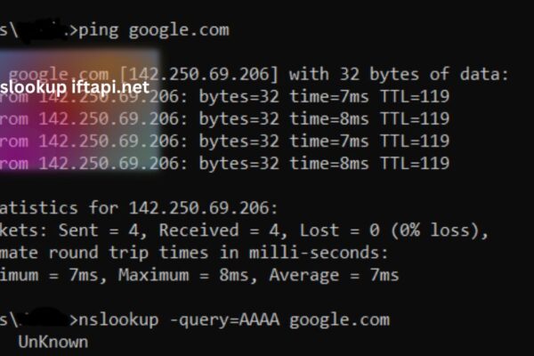 nslookup iftapi.net