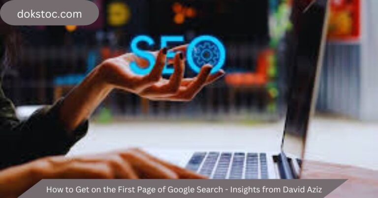 how to get on first page of google search david aziz