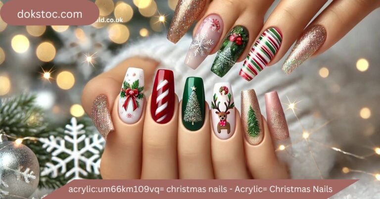 acrylic:um66km109vq= christmas nails